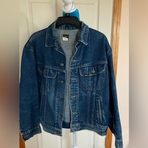 VINTAGE LEE JEANS sz 40R MEN’s Denim Jean jacket, EXCELLENT Condition